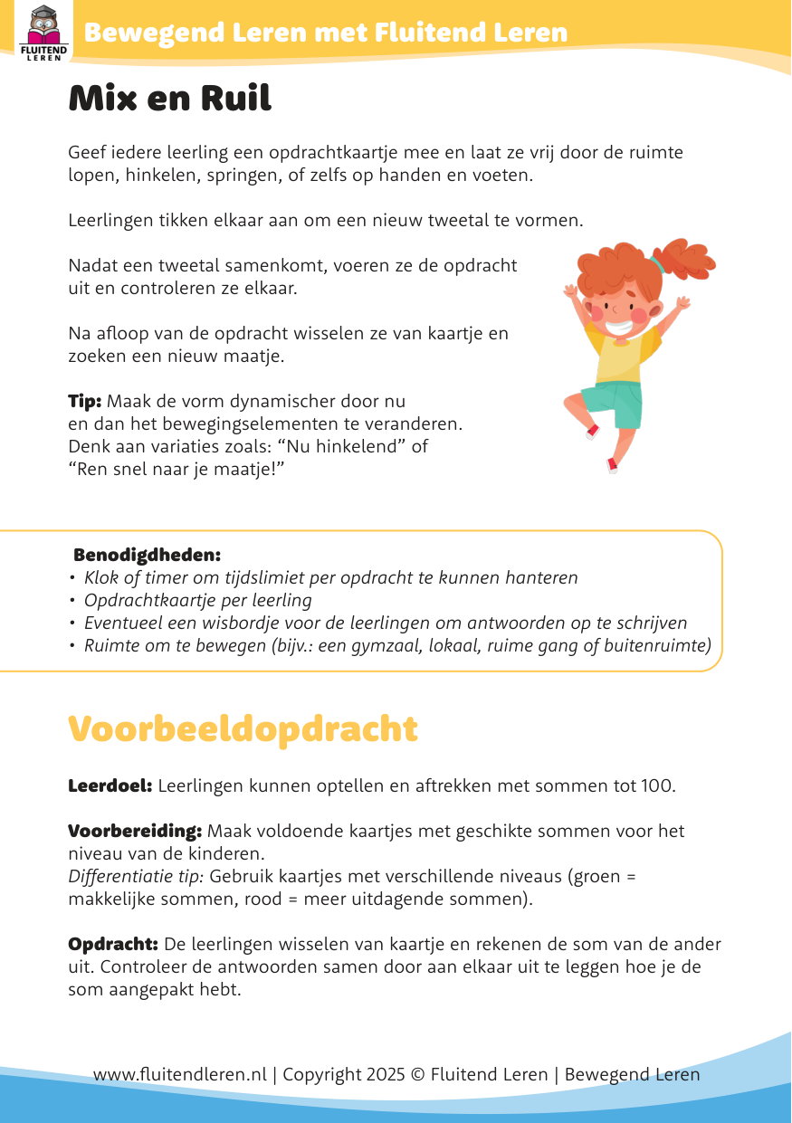Werkvorm Mix en Ruil