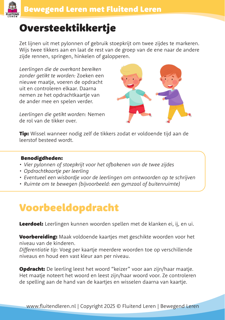 Werkvorm Oversteektikkertje